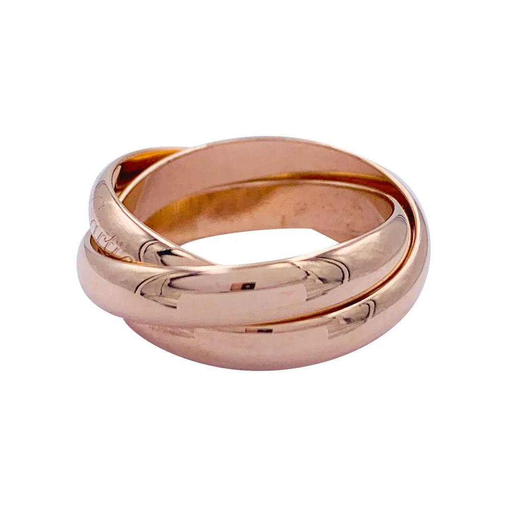 Bague Cartier, "Trinity", or rose - Image 2