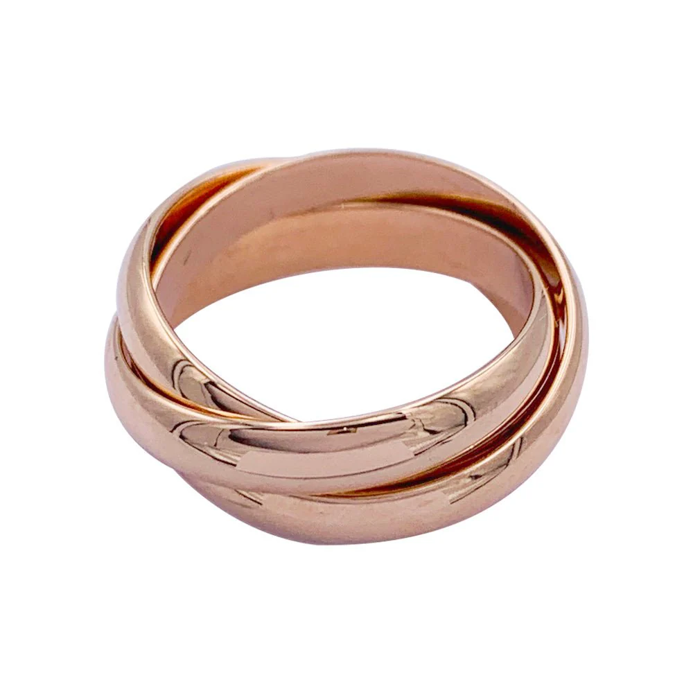 Bague Cartier, "Trinity", or rose - Image 3