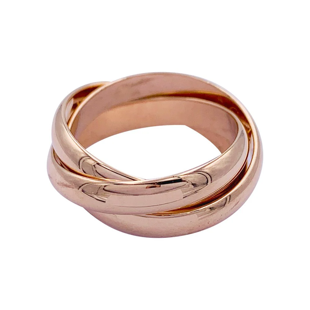 Bague Cartier, "Trinity", or rose - Image 4
