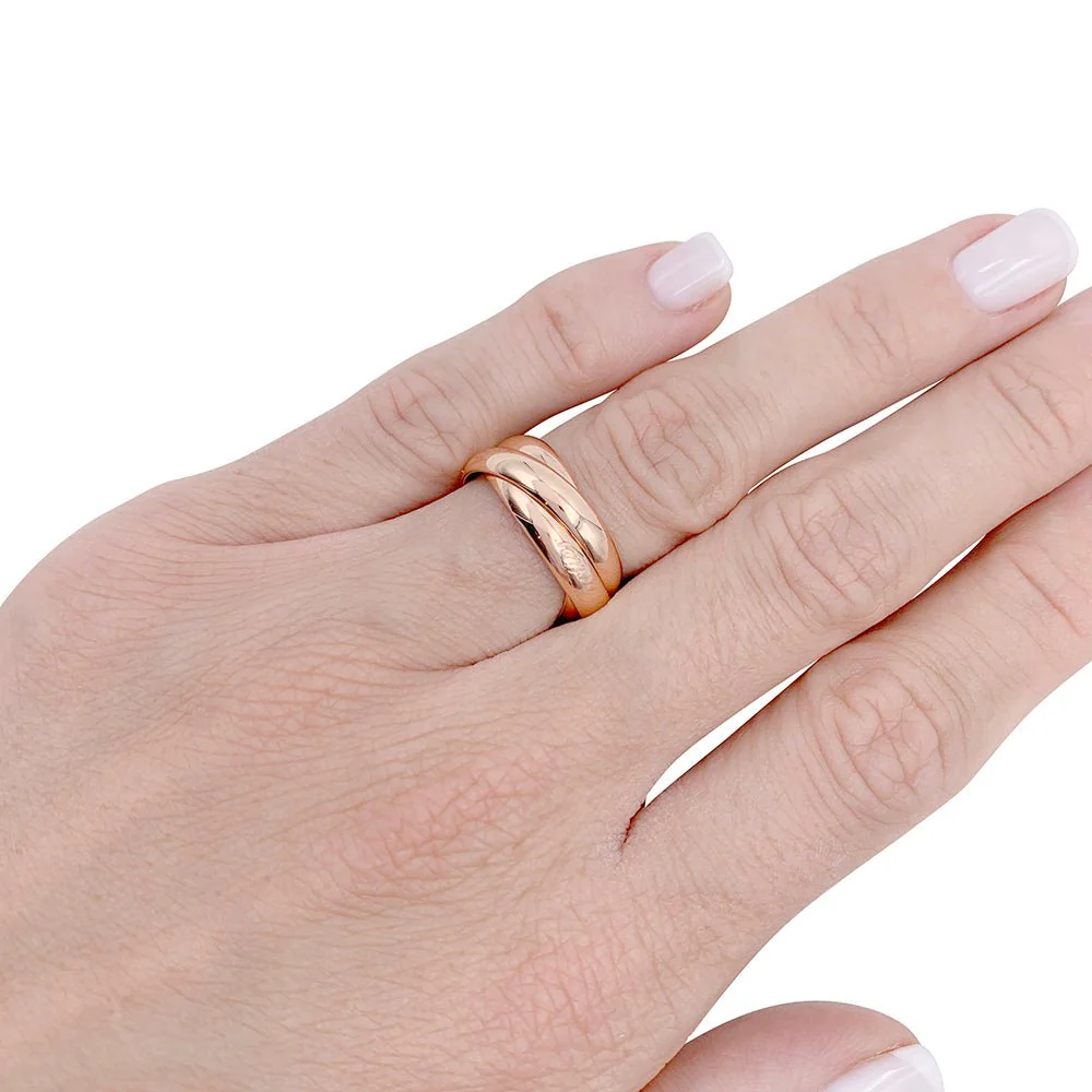 Bague Cartier, "Trinity", or rose - Image 5