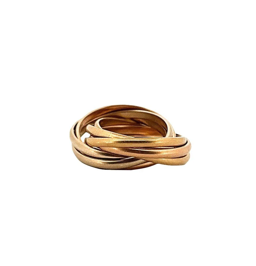 Bague CARTIER "Trinity Semainier" trois ors