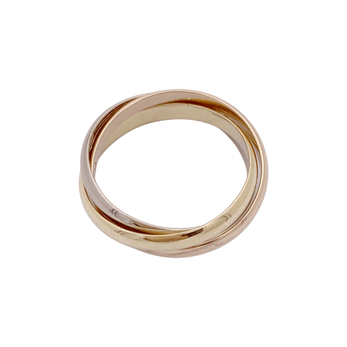 Bague Alliance CARTIER "Trinity" en or jaune, or rose et or blanc - Image 5