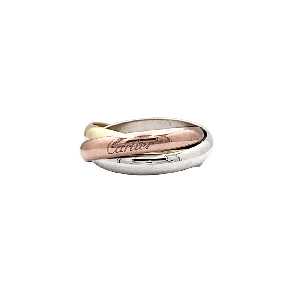 Bague Alliance CARTIER "Trinity" en or jaune, or blanc et or rose - Image 4