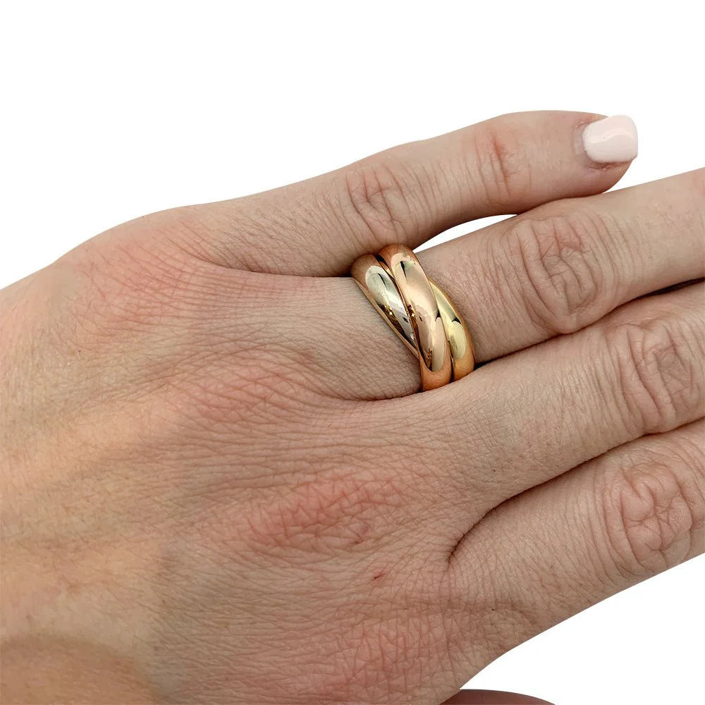 Bague Cartier, Trinity", trois ors - Image 5