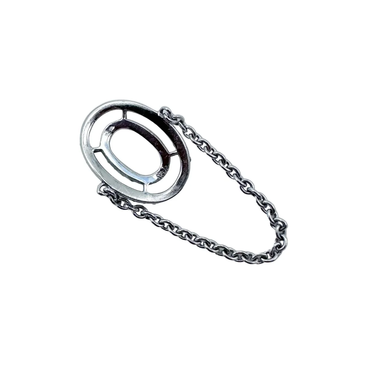 Bague Chaîne en or blanc et diamants - Image 5