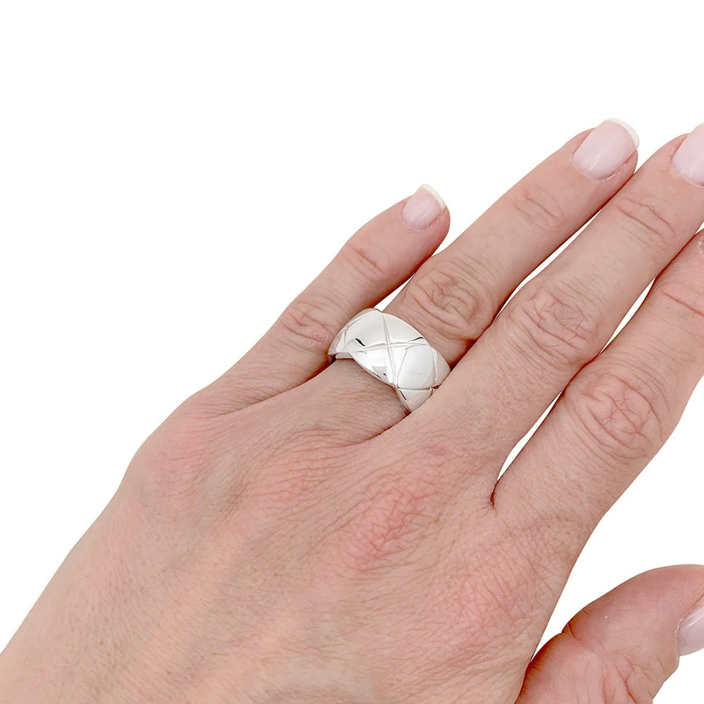 Bague CHANEL "Coco Crush" en or blanc - Image 2