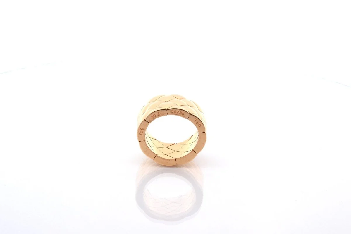Bague CHANEL" Coco Crush" matelassée en or jaune - Image 3