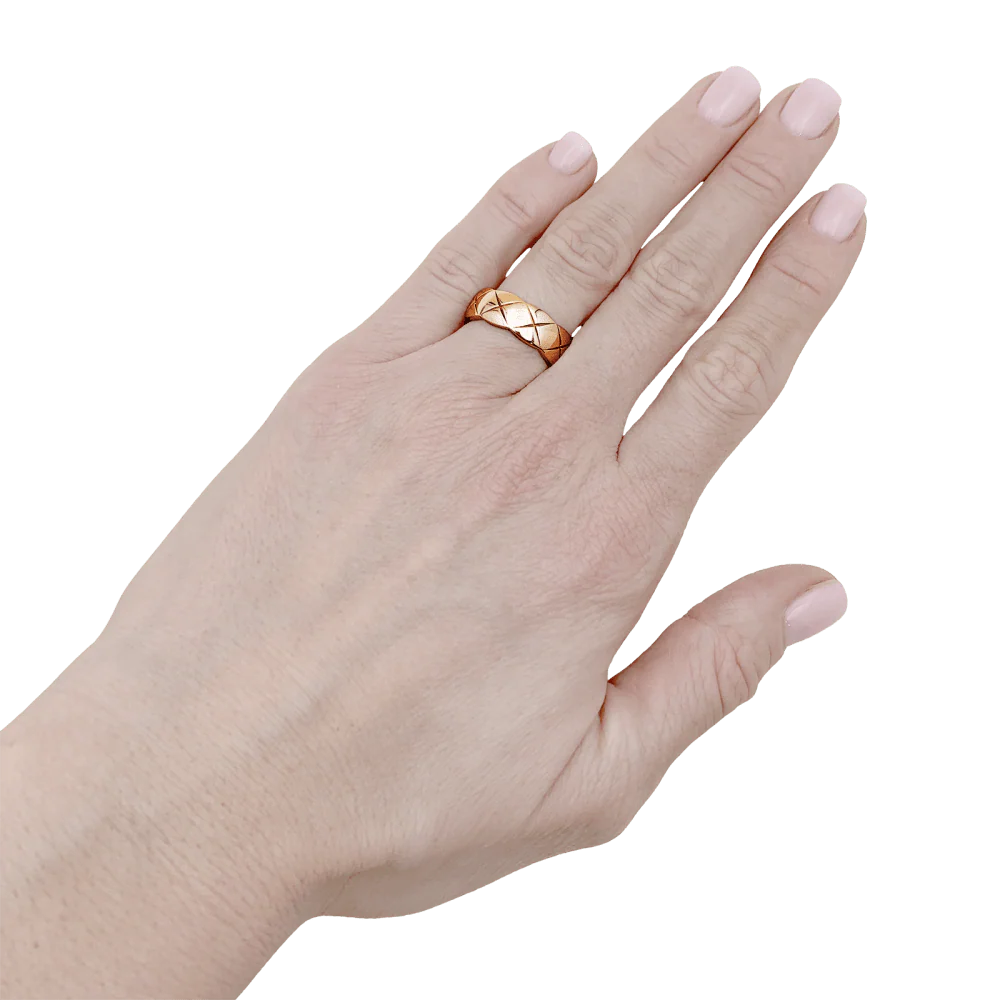 Bague Bandeau CHANEL "Coco Crush" en or rose - Image 2