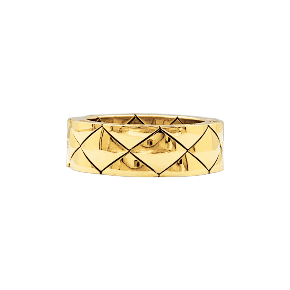 Bague CHANEL "Matelassé" en or jaune