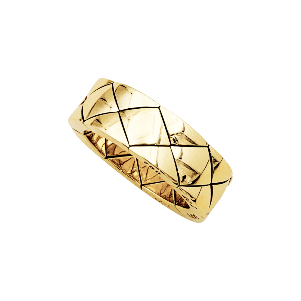 Bague CHANEL "Matelassé" en or jaune - Image 5