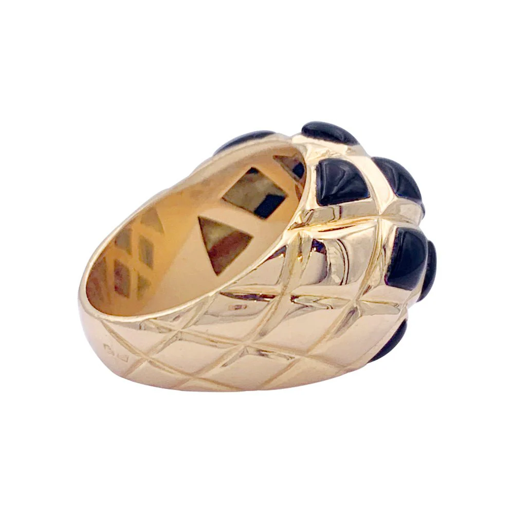 Bague CHANEL en or jaune et onyx - Image 4