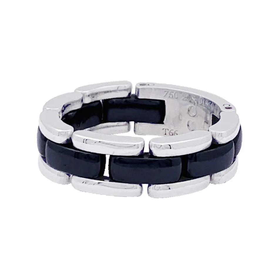 Bague CHANEL "Ultra" en or blanc et céramique - Image 4