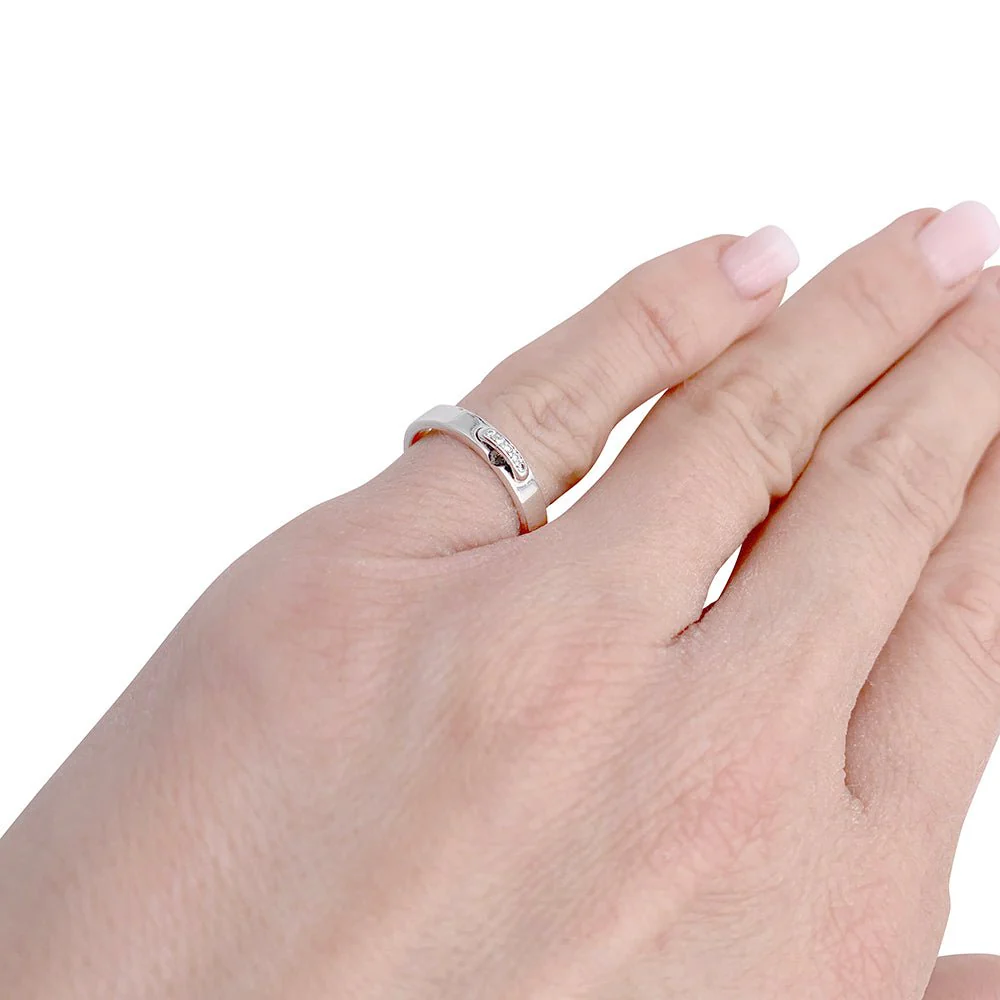 Bague Chaumet , "Alliance Liens Evidence", platine, diamants - Image 5