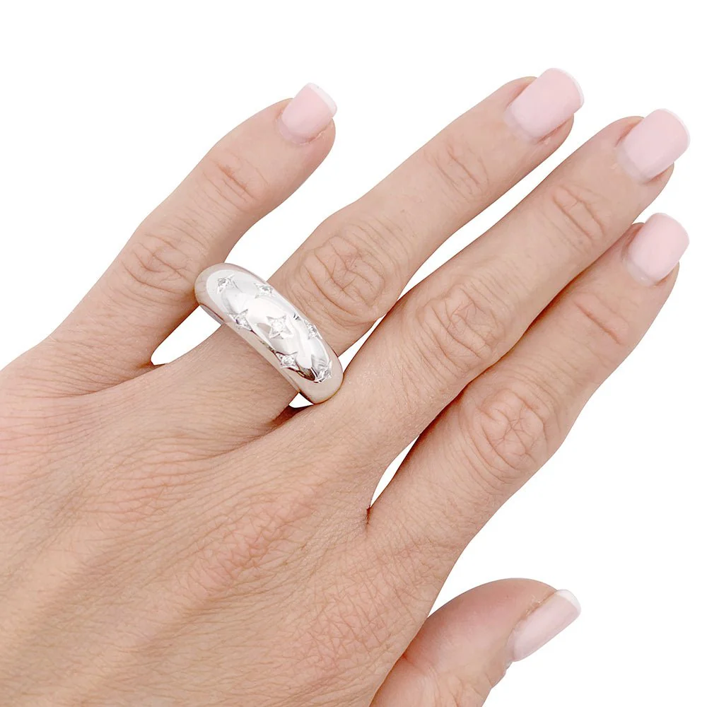 Bague Chaumet, "Anneau", en or blanc, diamants. - Image 3