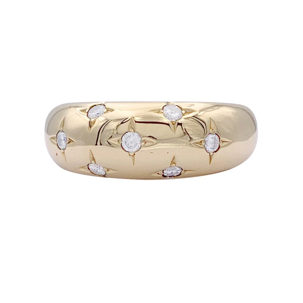 Bague Chaumet, "Anneau", en or jaune, diamants.