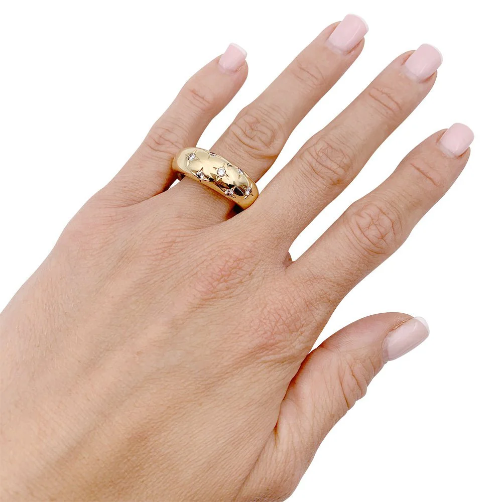 Bague Chaumet, "Anneau", en or jaune, diamants. - Image 3