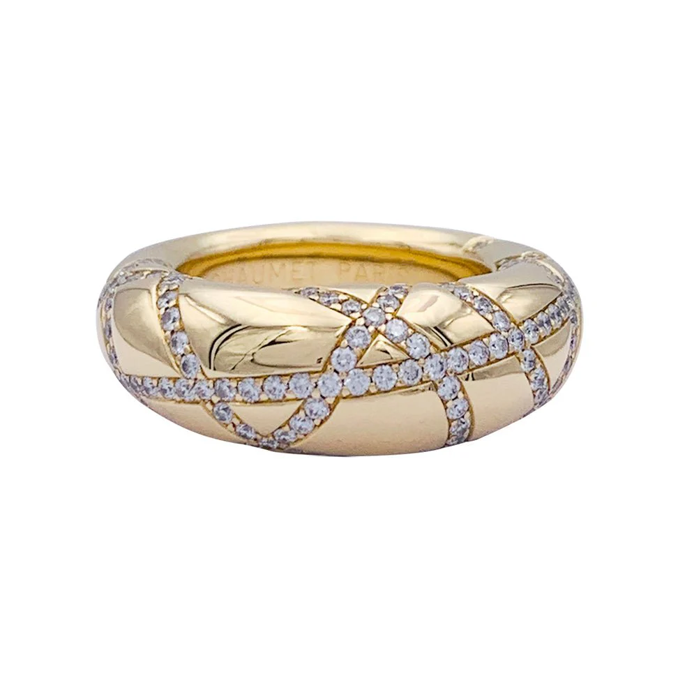 Bague Chaumet, "Anneau", en or jaune, diamants