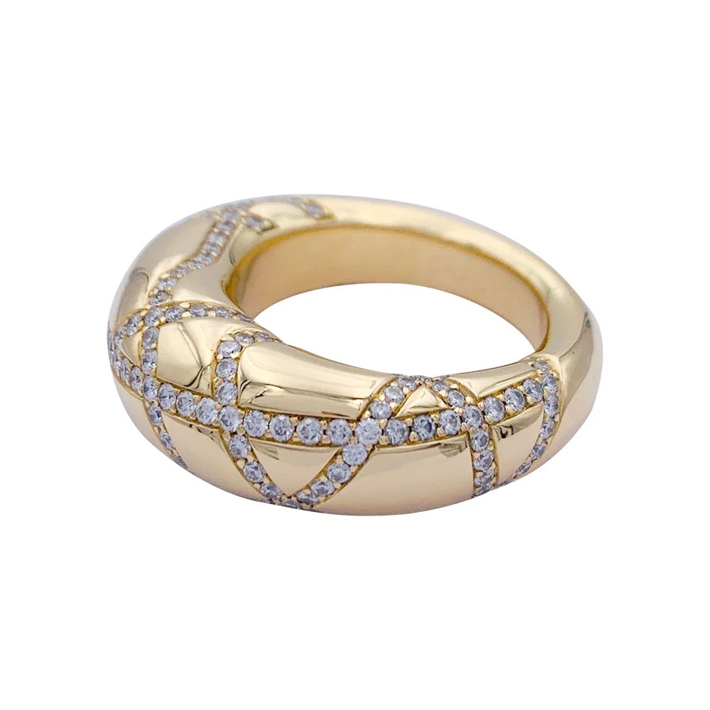 Bague Chaumet, "Anneau", en or jaune, diamants - Image 2