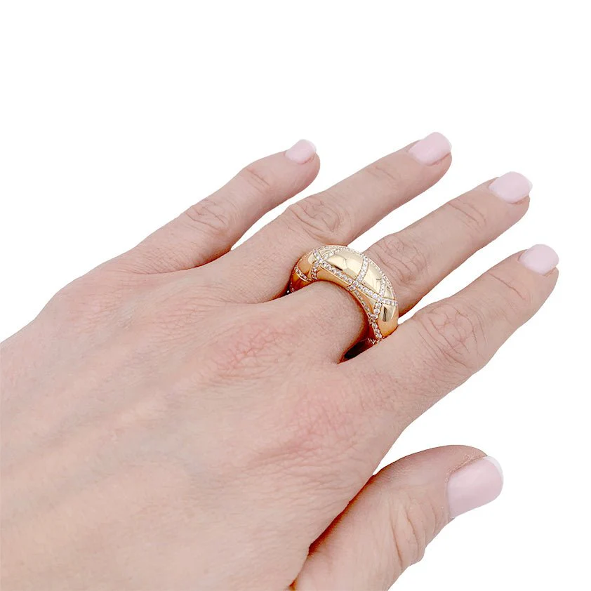 Bague Chaumet, "Anneau", en or jaune, diamants - Image 3