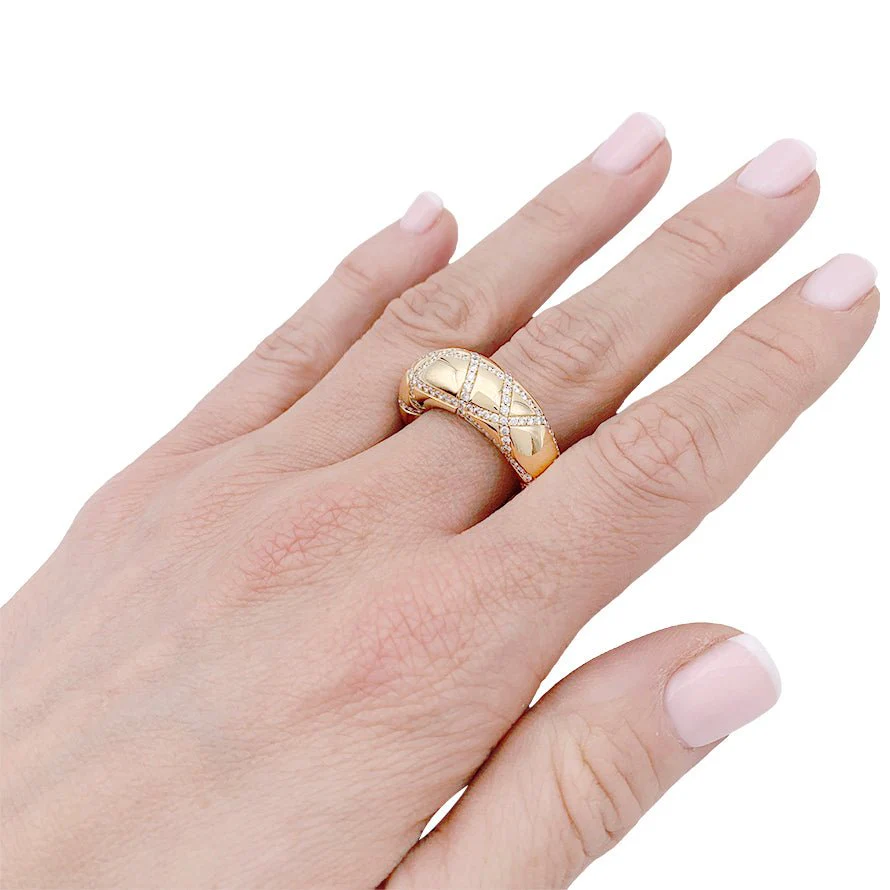 Bague Chaumet, "Anneau", en or jaune, diamants - Image 6
