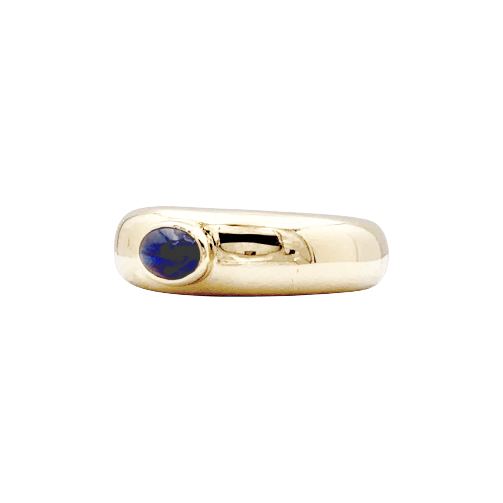 Bague Jonc CHAUMET "Anneau" en or jaune et saphir - Image 3