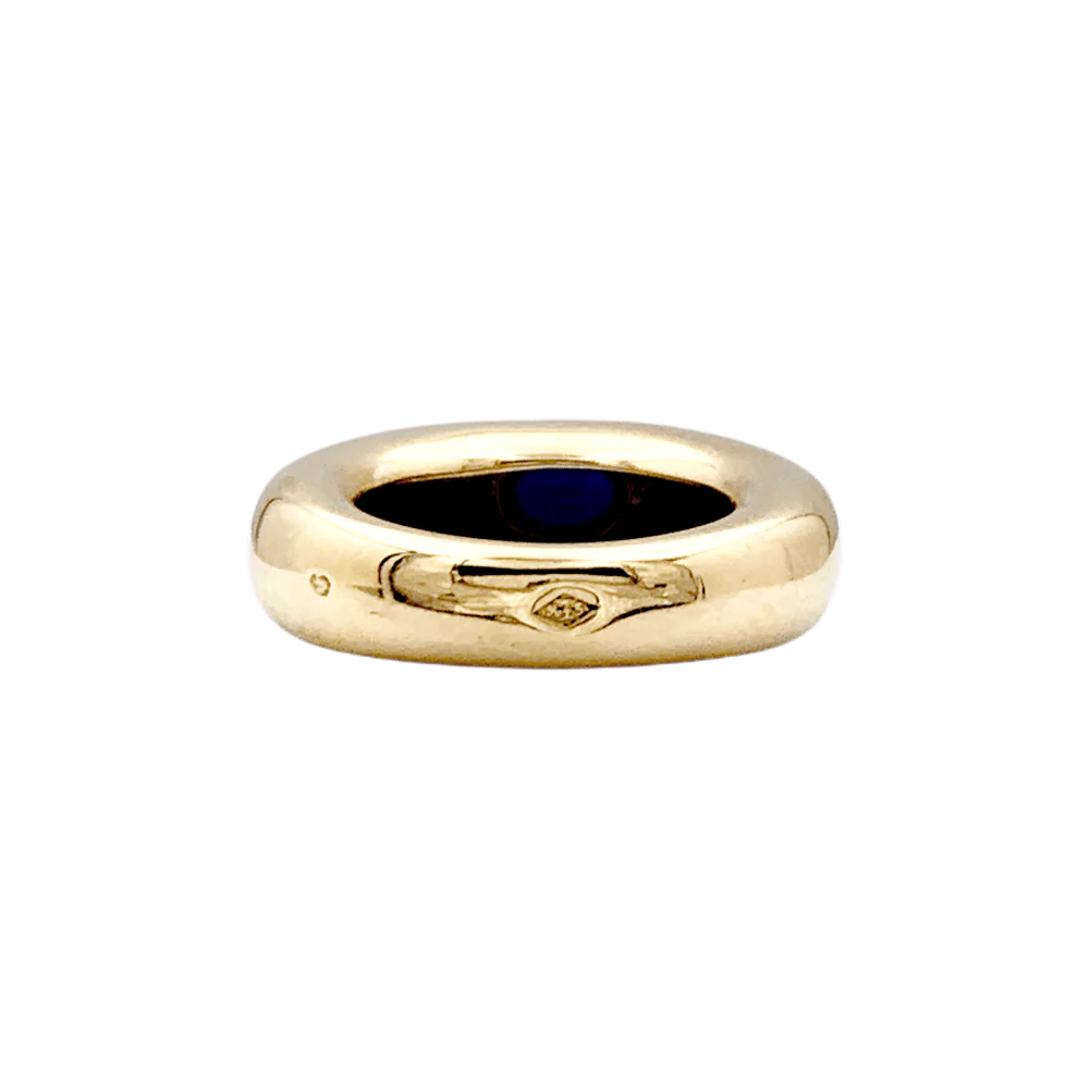 Bague Jonc CHAUMET "Anneau" en or jaune et saphir - Image 4