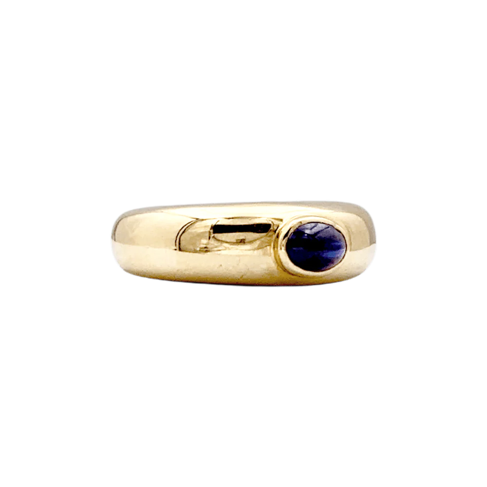 Bague Jonc CHAUMET "Anneau" en or jaune et saphir - Image 6