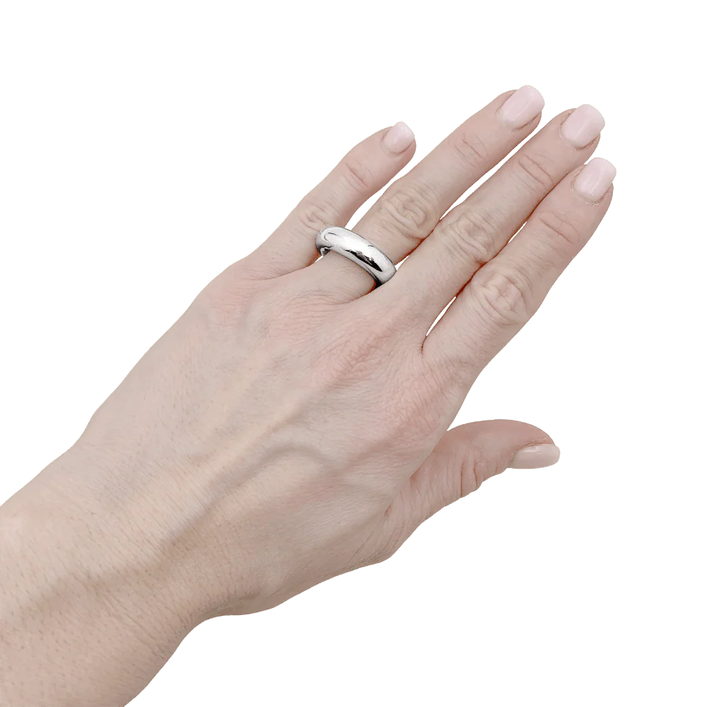 Bague Jonc CHAUMET "Anneau" en or blanc - Image 2