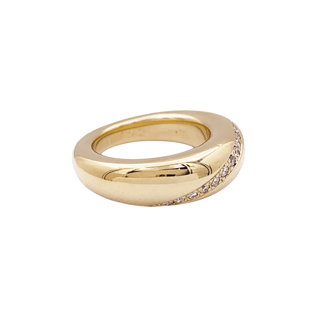 Bague Chaumet "Anneau" or jaune, diamants. - Image 3