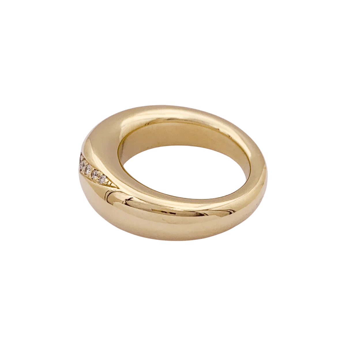 Bague Chaumet "Anneau" or jaune, diamants. - Image 4