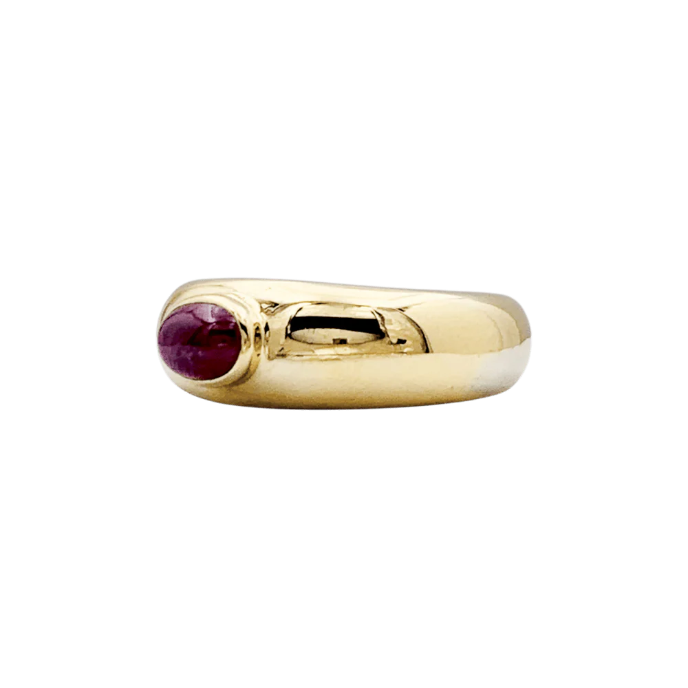 Bague Jonc CHAUMET "Anneau" en or jaune et rubis - Image 3