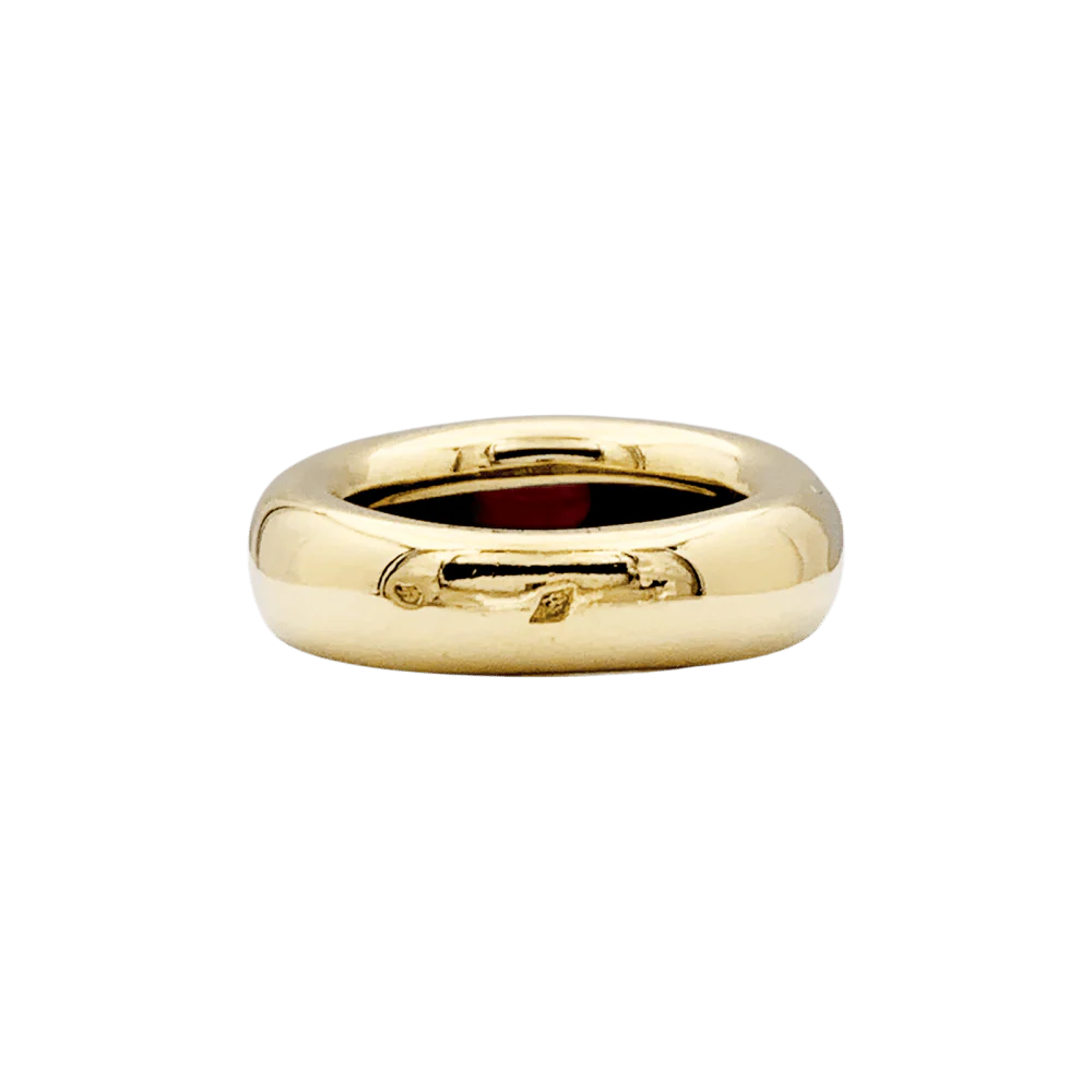 Bague Jonc CHAUMET "Anneau" en or jaune et rubis - Image 4