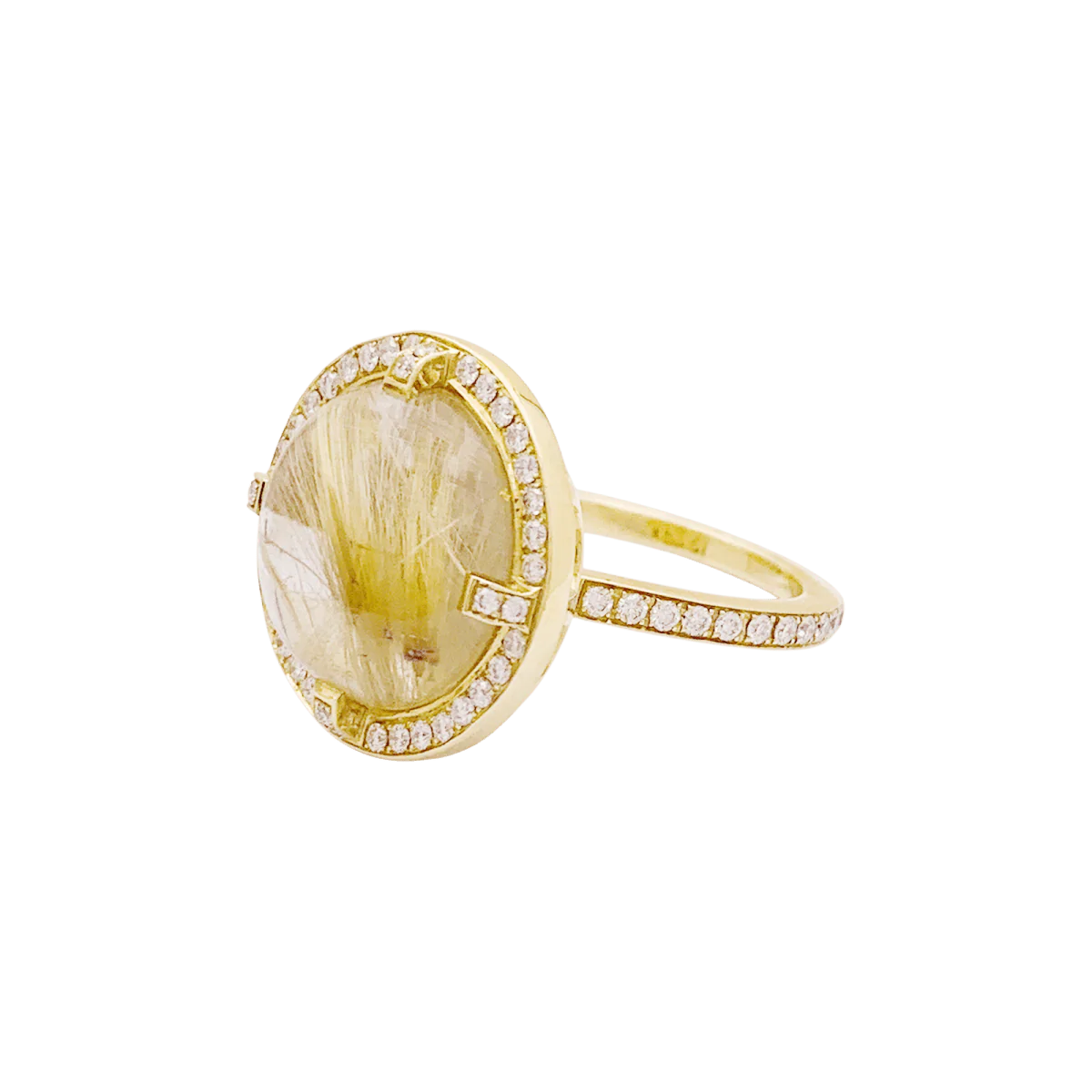 Bague Cocktail CHAUMET "Attrape Moi Si Tu M’aimes" en or jaune, quartz et diamants - Image 3