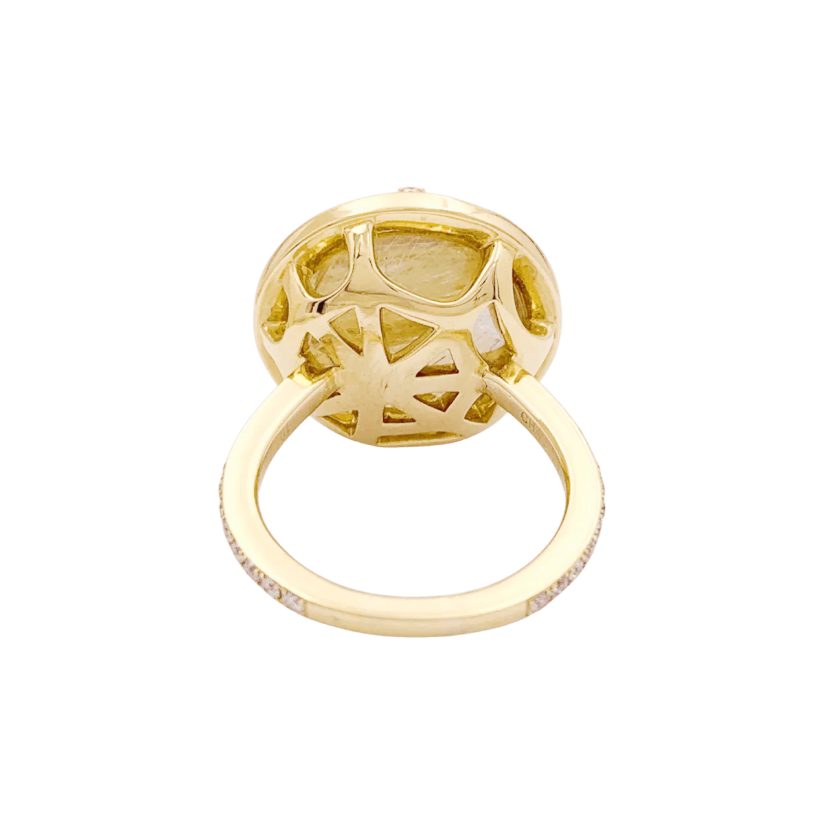 Bague Cocktail CHAUMET "Attrape Moi Si Tu M’aimes" en or jaune, quartz et diamants - Image 4