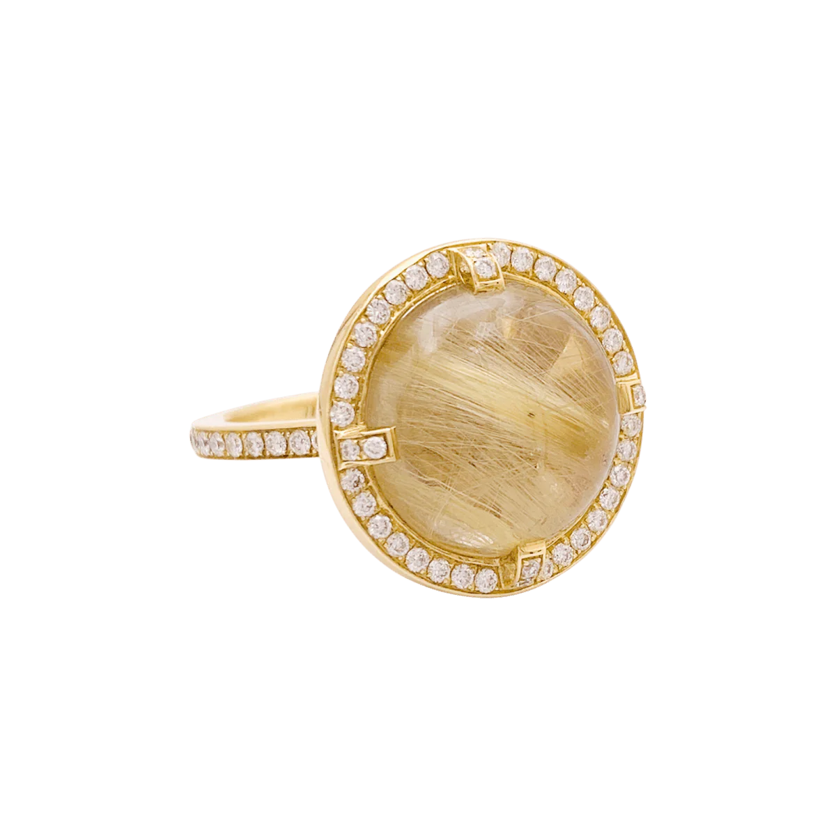 Bague Cocktail CHAUMET "Attrape Moi Si Tu M’aimes" en or jaune, quartz et diamants - Image 5
