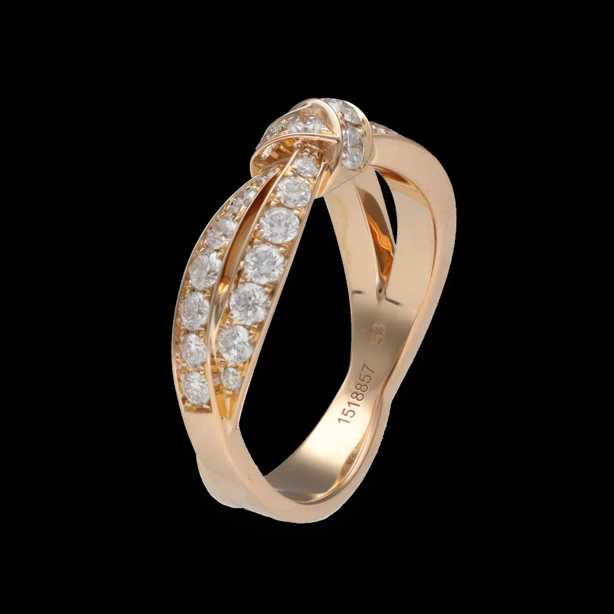 Bague Jarretière CHAUMET en or et diamants - Image 7