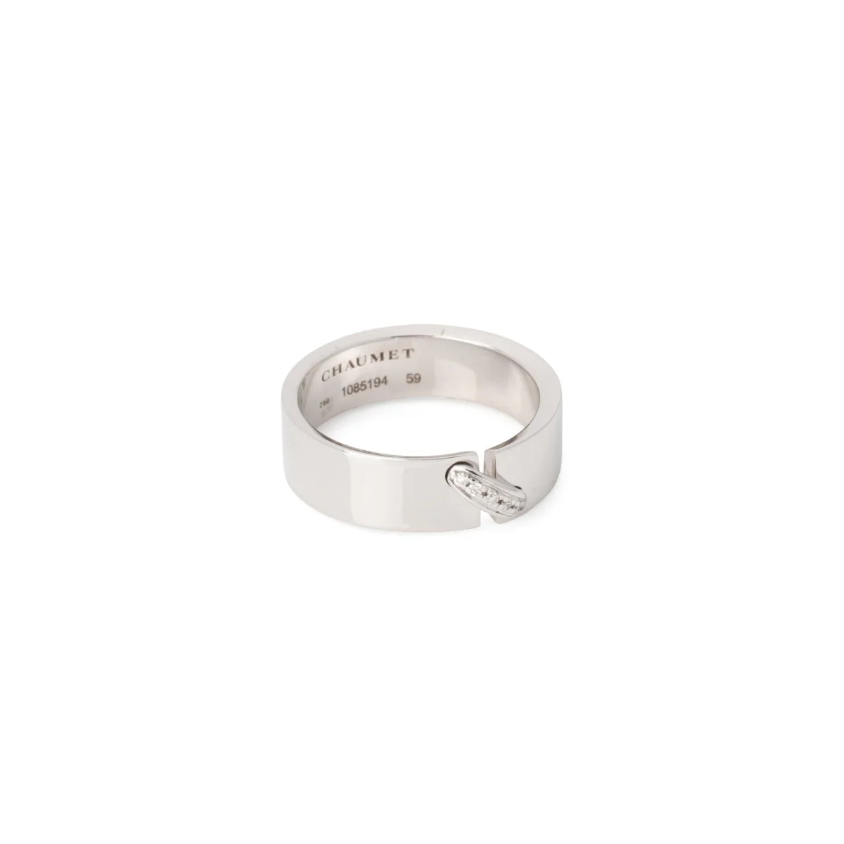 Bague CHAUMET en or blanc et diamants - Image 5
