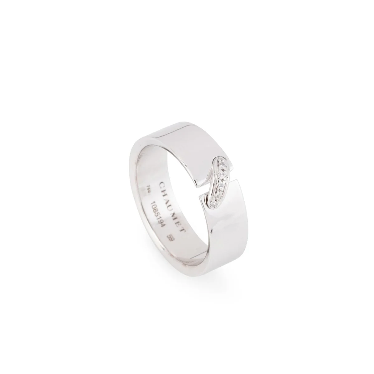 Bague CHAUMET en or blanc et diamants - Image 6