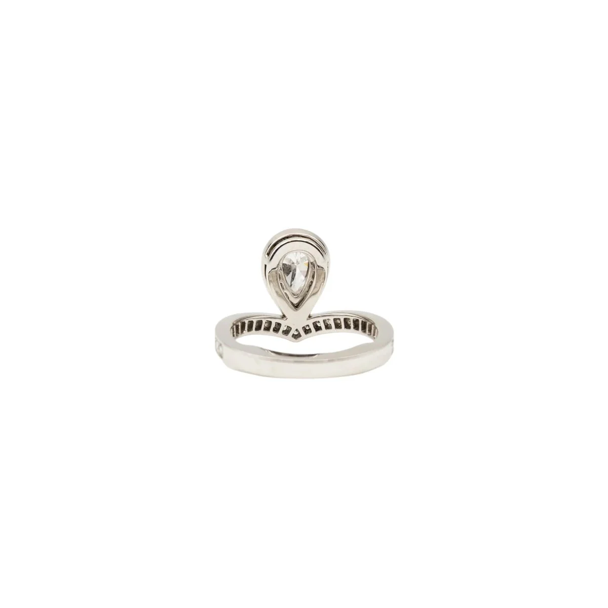 Bague Solitaire CHAUMET "Joséphine Aigrette" en platine et diamants - Image 6