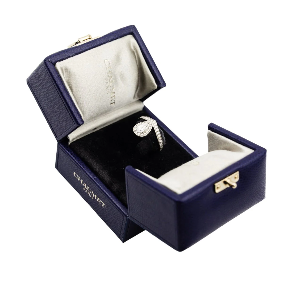 Bague Solitaire CHAUMET "Joséphine Aigrette" en platine et diamants - Image 8