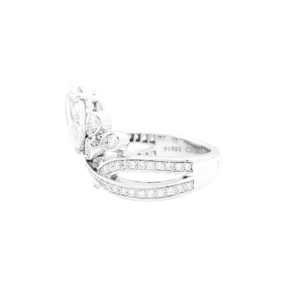 Bague Pavée CHAUMET "Joséphine Aigrette Impériale" en platine et diamants - Image 4