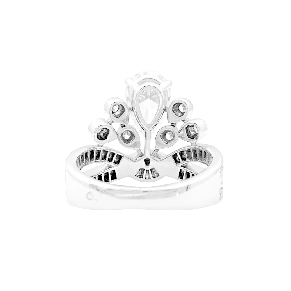 Bague Pavée CHAUMET "Joséphine Aigrette Impériale" en platine et diamants - Image 5