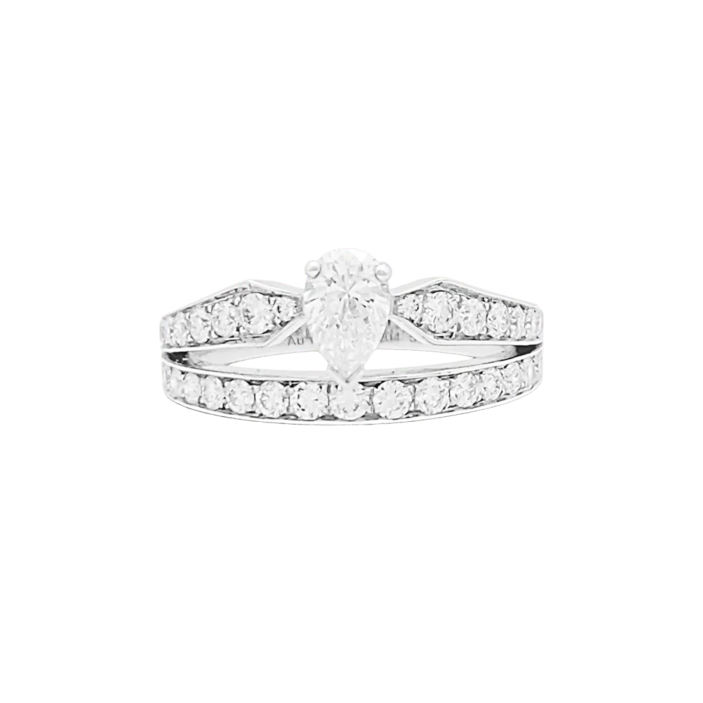 Bague CHAUMET "Joséphine Diadème" en or blanc et diamants