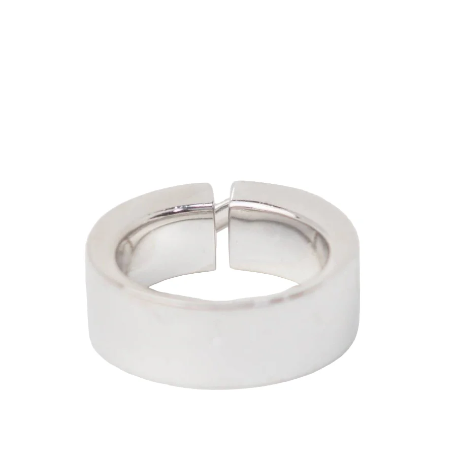 Bague Bandeau CHAUMET "Lien" en or blanc et diamants - Image 3