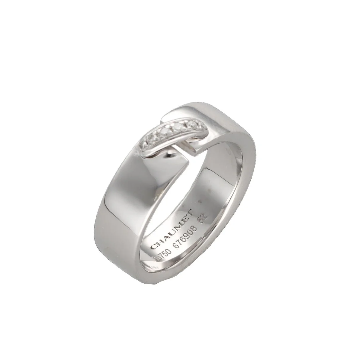 Bague Bandeau CHAUMET "Lien Évidence" en or blanc - Image 2
