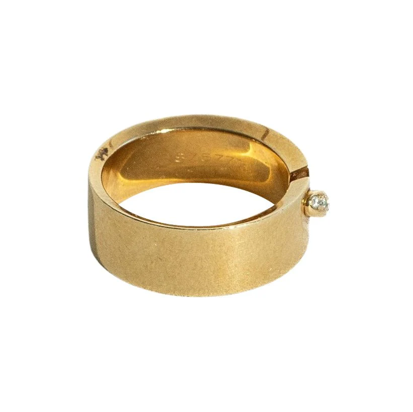 Bague Bandeau CHAUMET "Liens" en or jaune et diamants - Image 3