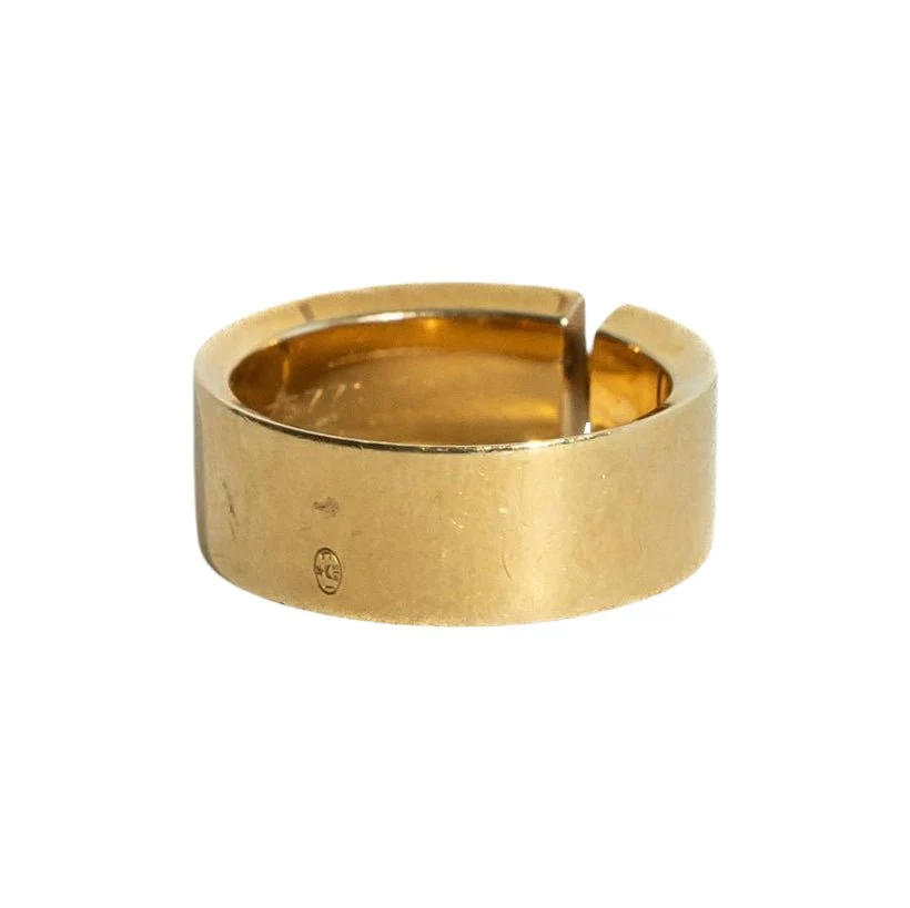 Bague Bandeau CHAUMET "Liens" en or jaune et diamants - Image 4