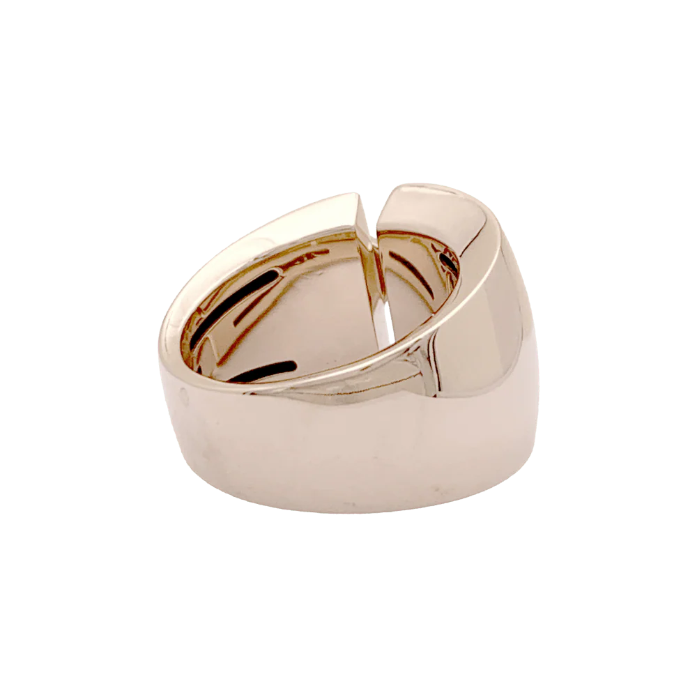 Bague Bandeau CHAUMET "Liens Asymétriques" en or rose et diamants - Image 5