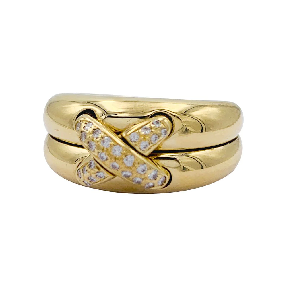 Bague Chaumet, "Liens", or jaune et diamants