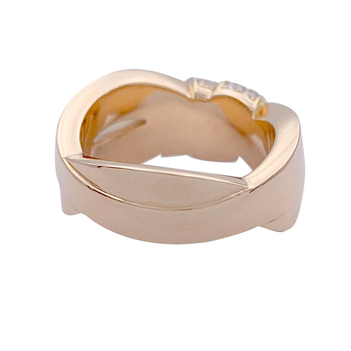 Bague CHAUMET "Liens Séduction" en or rose et diamants - Image 4
